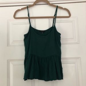 Green flowy tank top